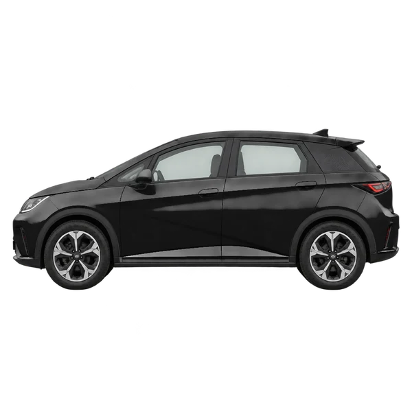 ブラックの2026 BYD Dolphin（側面（左向き）ビュー）
