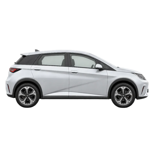 BYD Dolphin 2026 argent, vue profil (tourné vers la droite)