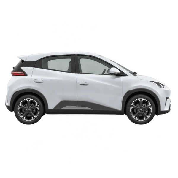 BYD Seagull 2025 argent, vue profil (tourné vers la droite)