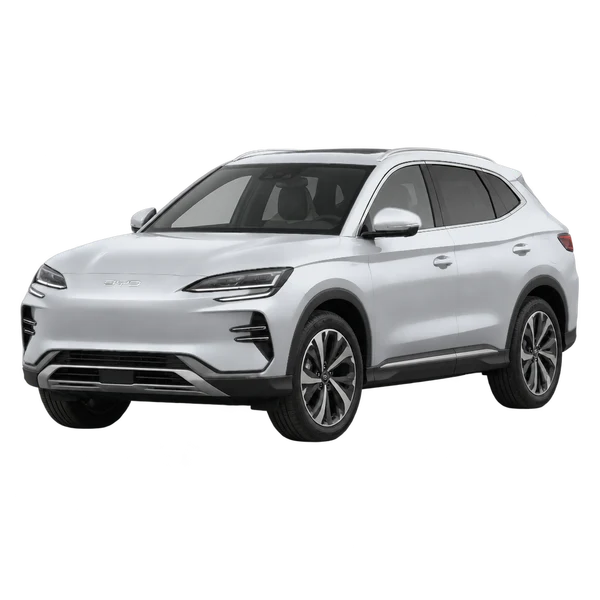 BYD Seal U 2024 باللون فضي، منظر منظر أمامي بزاوية ثلاثة أرباع (متجه لليسار)