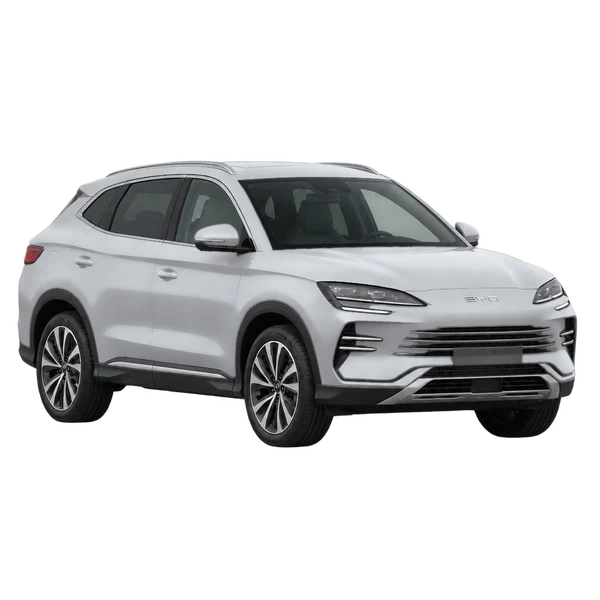 BYD Sealion 6 2025 prata, vista dianteira em três quartos (voltada para a esquerda)