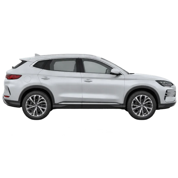 BYD Song Plus 2025 argent, vue profil (tourné vers la droite)