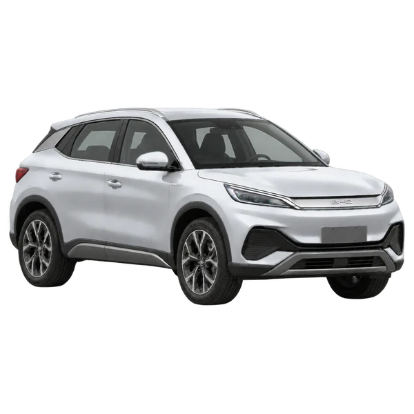 BYD Yuan Plus 2023 prata, vista três quartos dianteiro (voltado para a direita)