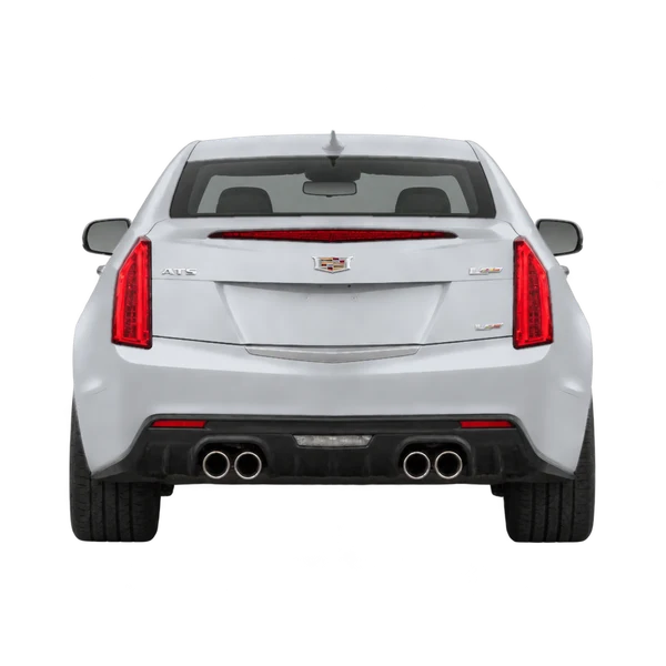Cadillac ATS-V 2016 prata, vista traseira