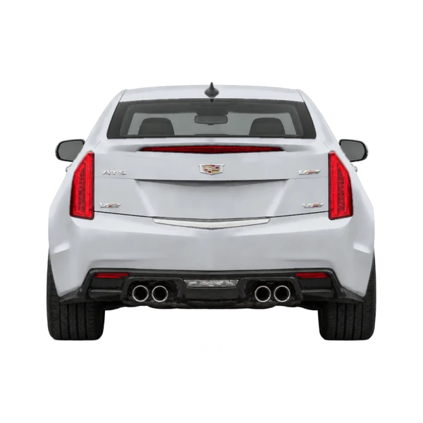 Cadillac ATS-V 2017 prata, vista traseira