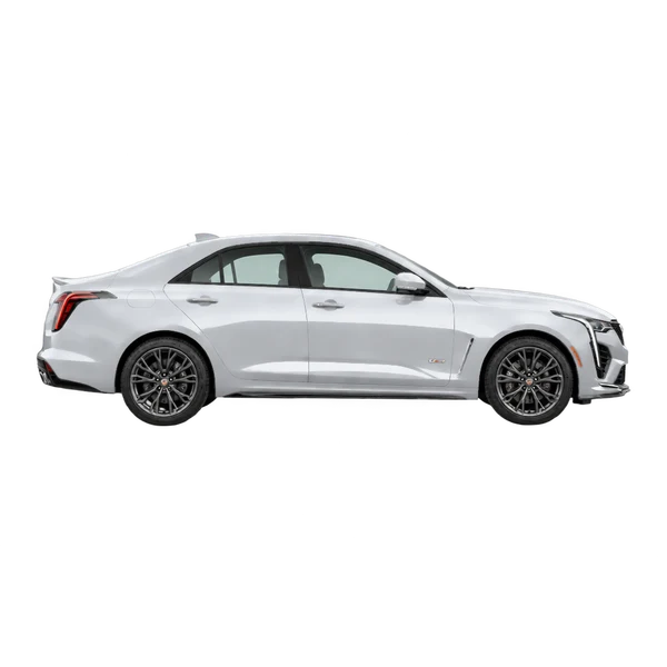 2022 Cadillac CT4 V in Silber, Ansicht: Seite (nach rechts gewandt)