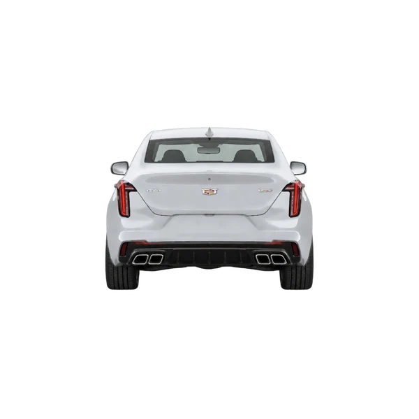 シルバーの2026 Cadillac CT4 V(リアビュー)