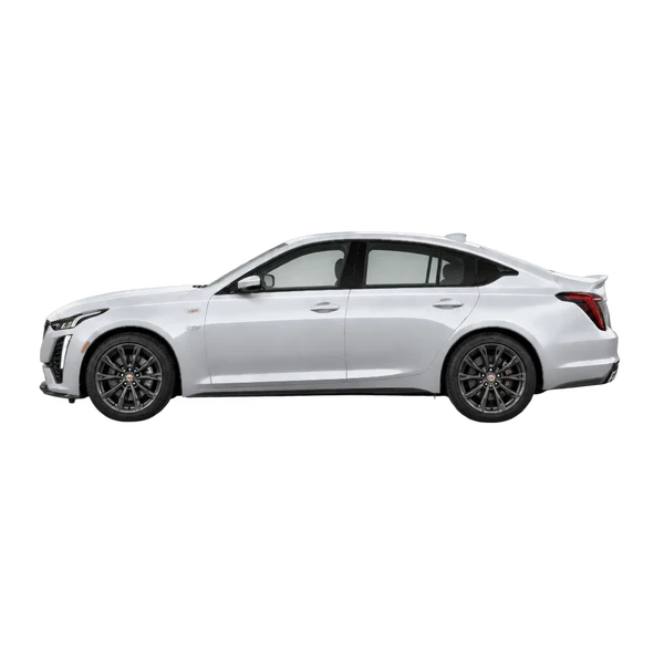 2022 Cadillac CT5 V in Silber, Ansicht: Seite (nach links gerichtet)