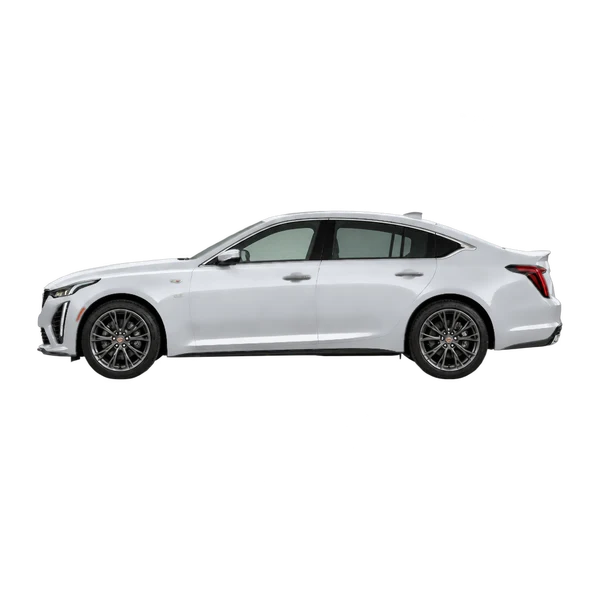 2023 Cadillac CT5 V in Silber, Ansicht: Seite (nach links gerichtet)