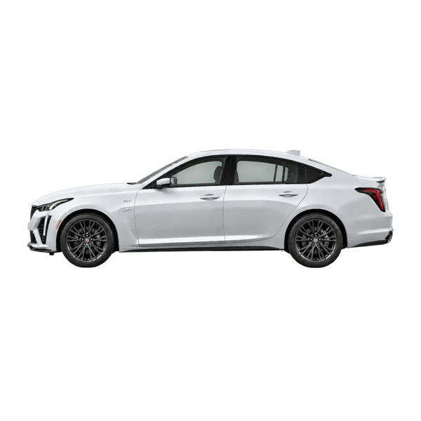 2024 Cadillac CT5 V in Silber, Ansicht: Seite (nach links gerichtet)