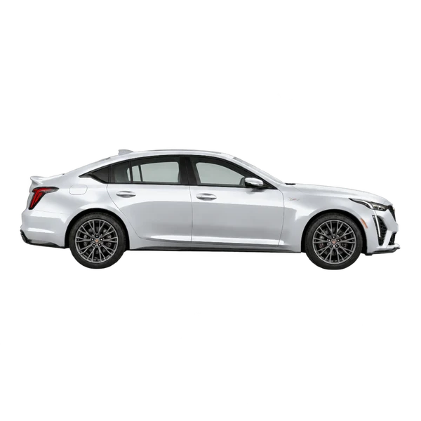2024 Cadillac CT5 V in Silber, Ansicht: Seite (nach rechts gewandt)