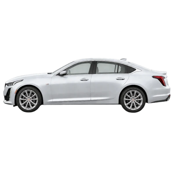 Cadillac CT5 2022 argent, vue côté (vers la gauche)