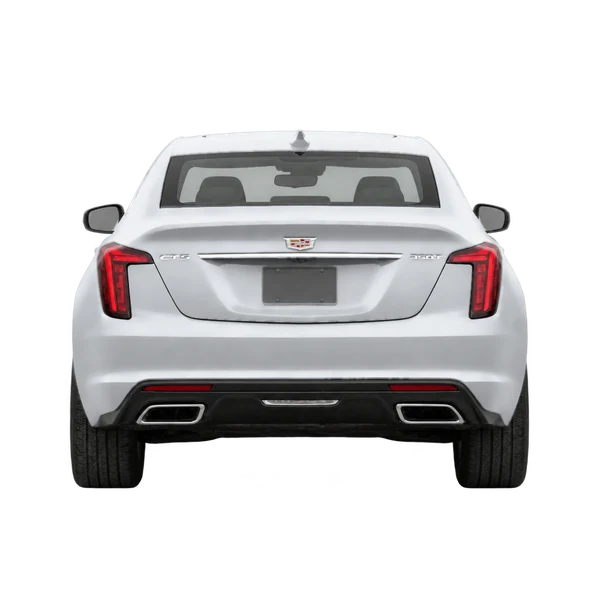 2027 Cadillac CT5 in Silber, Ansicht: Heck