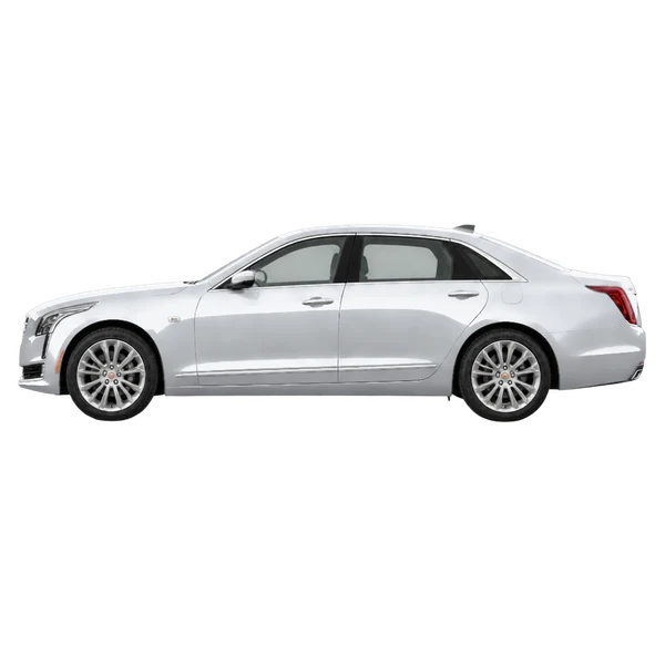 2018 Cadillac CT6 in Silber, Ansicht: Seite (nach links gerichtet)