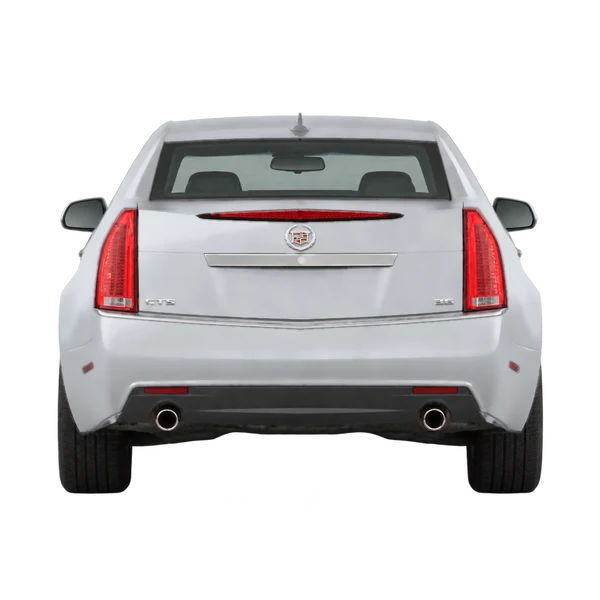 Cadillac CTS 2008 prata, vista traseira