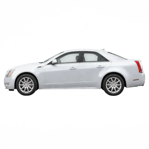 2009 Cadillac CTS in Silber, Ansicht: Seite (nach links gerichtet)