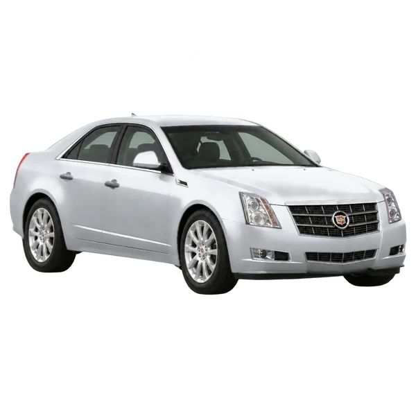 Cadillac CTS 2013 argent, vue trois-quarts avant (orienté vers la droite)