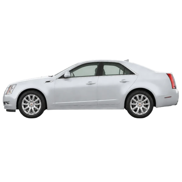 Cadillac CTS 2013 prata, vista lateral (voltada para a esquerda)