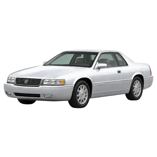 2001 CADILLAC Eldorado — Front three-quarter (facing left), silver