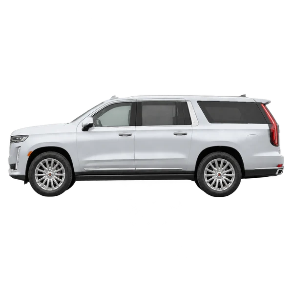 2021 Cadillac Escalade ESV in Silber, Ansicht: Seite (nach links gerichtet)