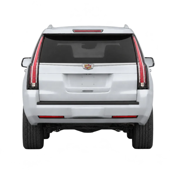 Cadillac Escalade 2019 prata, vista traseira
