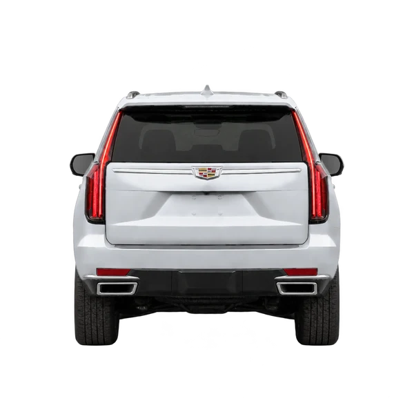 2025 Cadillac Escalade in Silber, Ansicht: Heck
