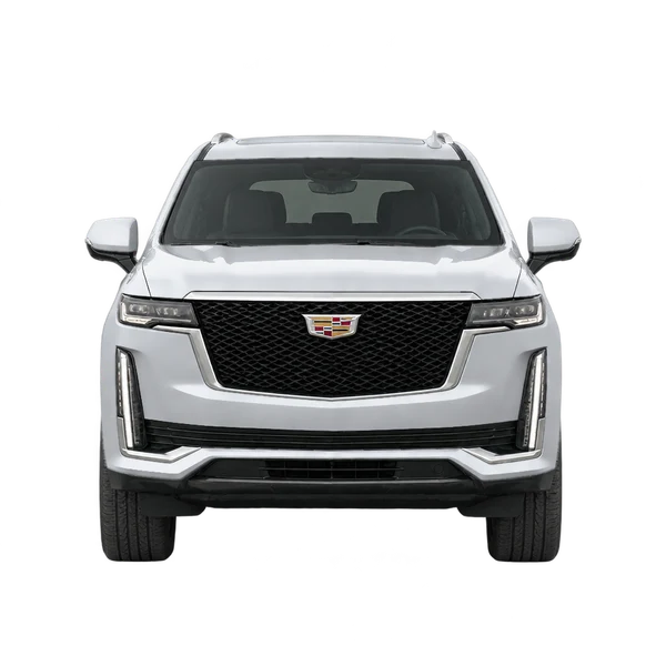 シルバーの2026 Cadillac Escalade（正面ビュー）