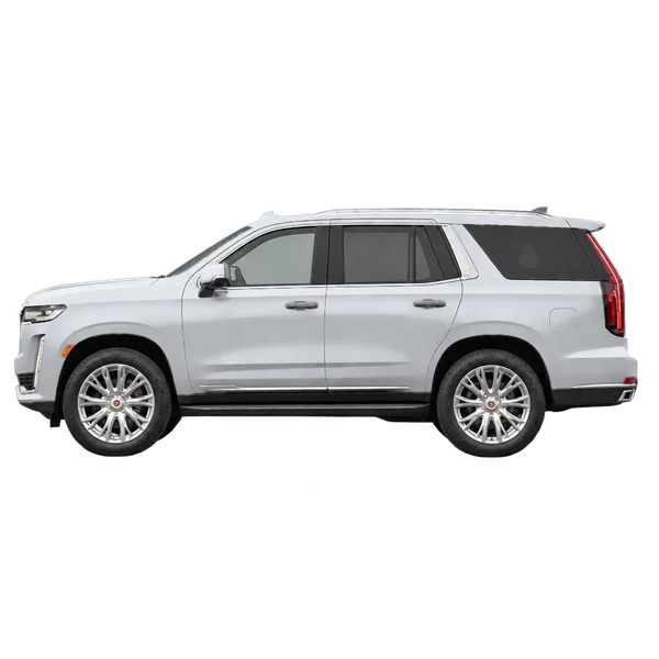シルバーの2026 Cadillac Escalade（側面（左向き）ビュー）