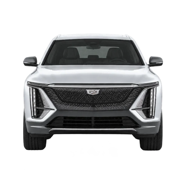 Cadillac Lyriq 2024 en plateado, vista frontal