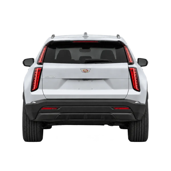 2026 Cadillac Optiq in Silber, Ansicht: Heck