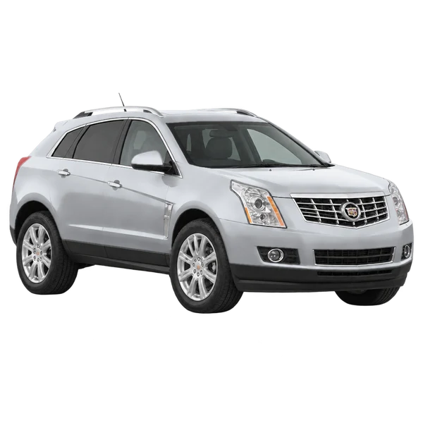 2013 Cadillac SRX in Silber, Ansicht: Dreiviertelansicht vorne (nach rechts)