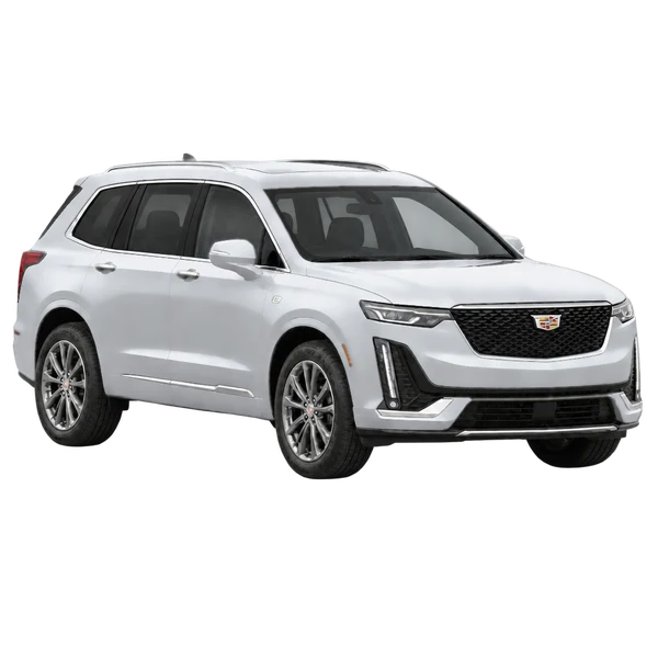 2022 Cadillac XT6 in Silber, Ansicht: Dreiviertelansicht vorne (nach rechts)