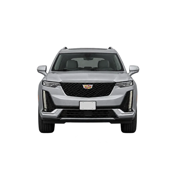 Cadillac XT6 2023 en plateado, vista frontal