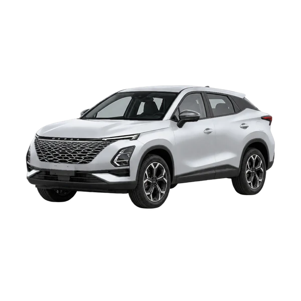 Chery Omoda 5 2023 prata, vista dianteira em três quartos (voltada para a esquerda)