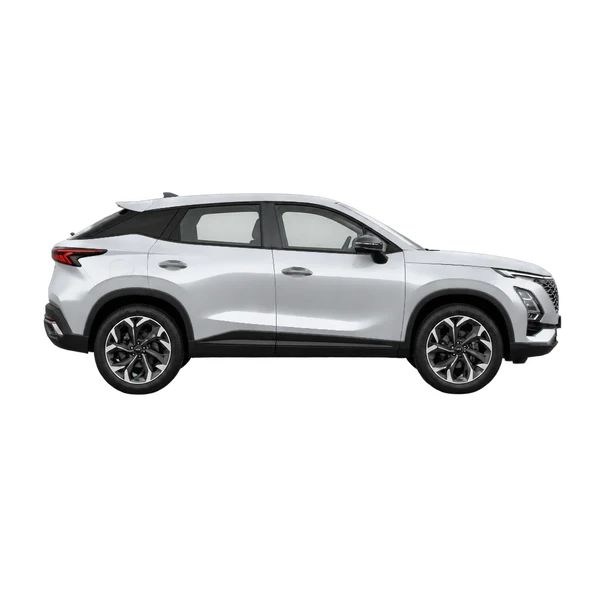 Chery Omoda 5 2026 prata, vista lateral (voltada para a direita)
