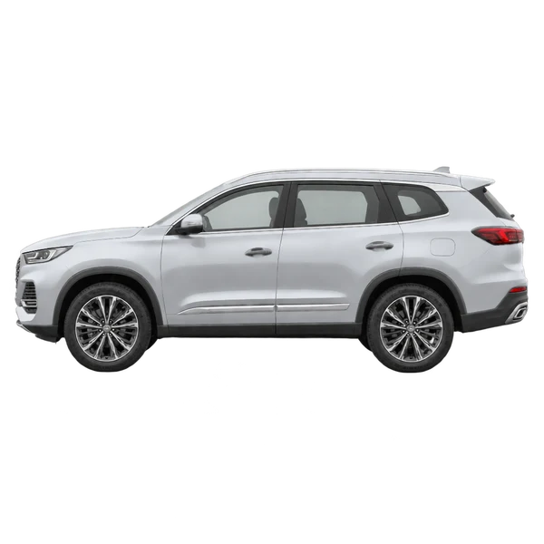 2026 Chery Tiggo 8 Pro in Silber, Ansicht: Seite (nach links gerichtet)