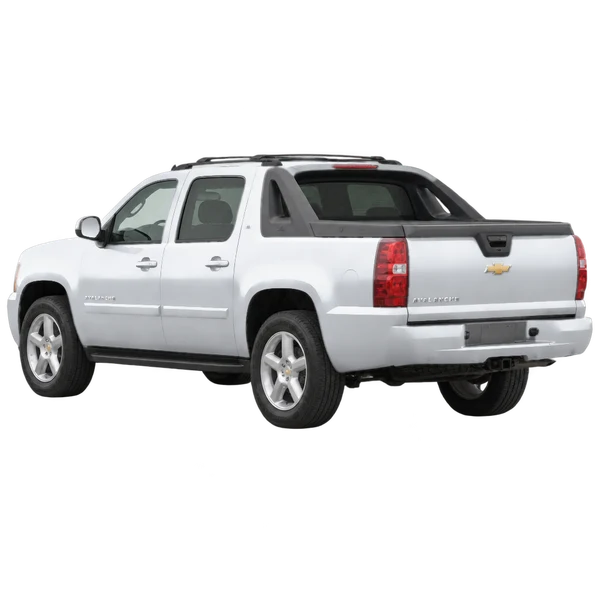 Chevrolet Avalanche 2012 prata, vista três quartos traseira (voltada para a esquerda)