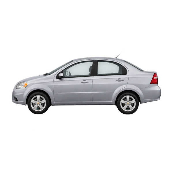 シルバーの2007 Chevrolet Aveo（側面（左向き）ビュー）