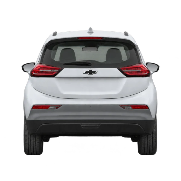 silver 2022 Chevrolet Bolt EV rear view