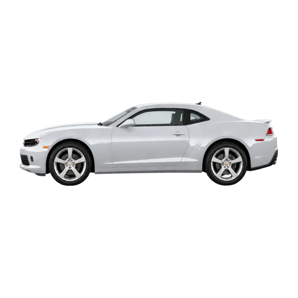 2015 Chevrolet Camaro Coupe in Silber, Ansicht: Seite (nach links gerichtet)
