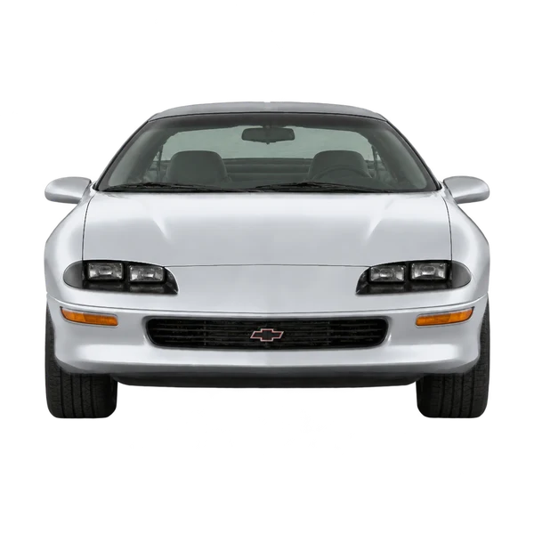 Chevrolet Camaro 1996 en plateado, vista frontal