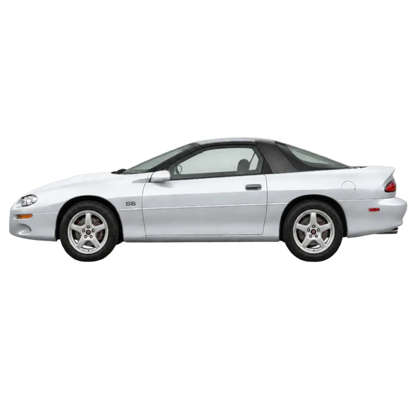 Chevrolet Camaro 1998 argent, vue côté (vers la gauche)