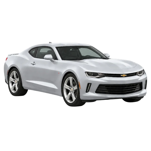 2021 Chevrolet Camaro in Silber, Ansicht: Dreiviertelansicht vorne (nach rechts)