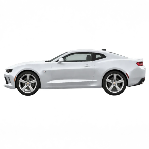 Chevrolet Camaro 2022 argent, vue côté (vers la gauche)
