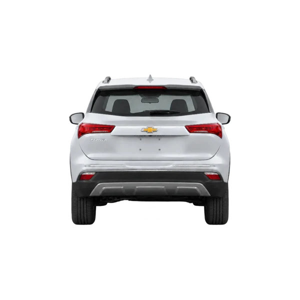 Chevrolet Captiva 2022 prata, vista traseira