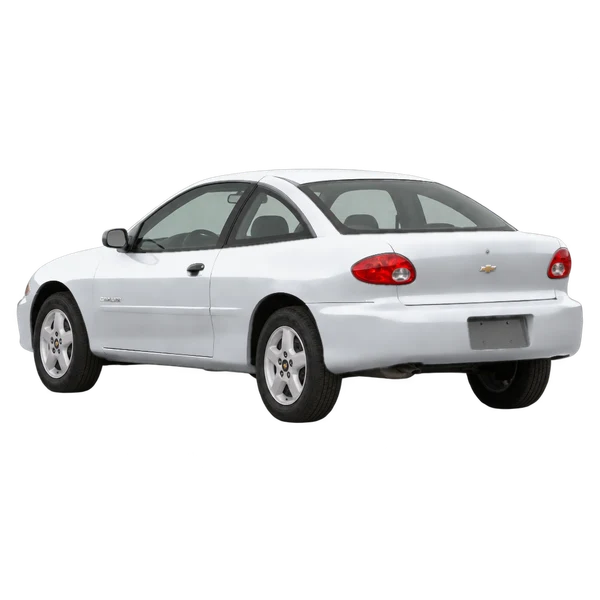 Chevrolet Cavalier 2002 prata, vista três quartos traseira (voltada para a esquerda)