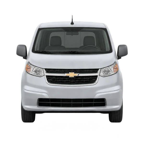 Chevrolet City Express 2016 en plateado, vista frontal