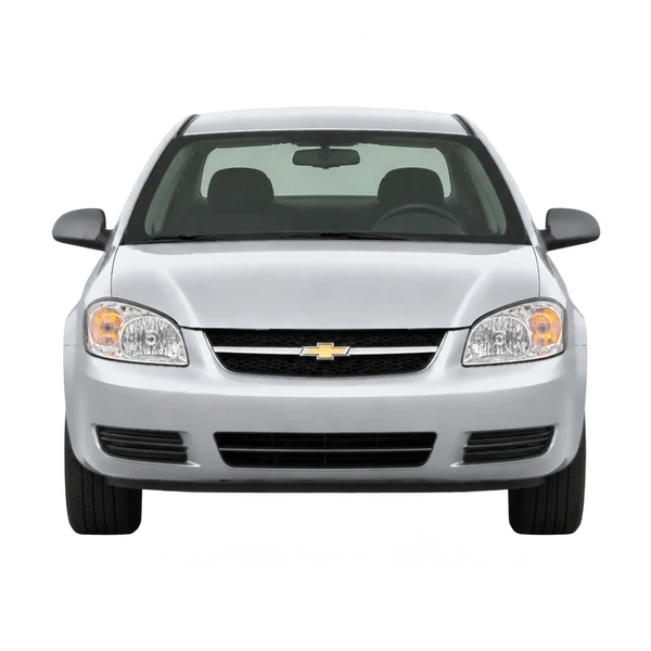 Chevrolet Cobalt 2007 باللون فضي، منظر أمامي