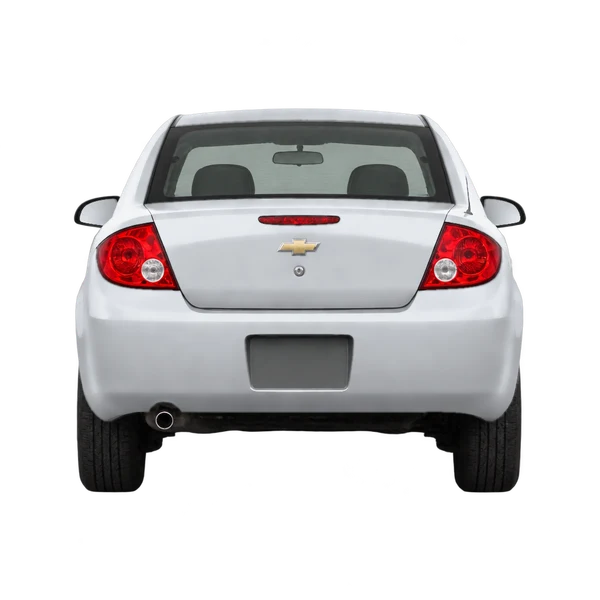 Chevrolet Cobalt 2008 en plateado, vista trasera