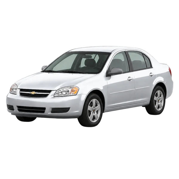 Chevrolet Cobalt 2009 en plateado, vista frontal tres cuartos (hacia la izquierda)